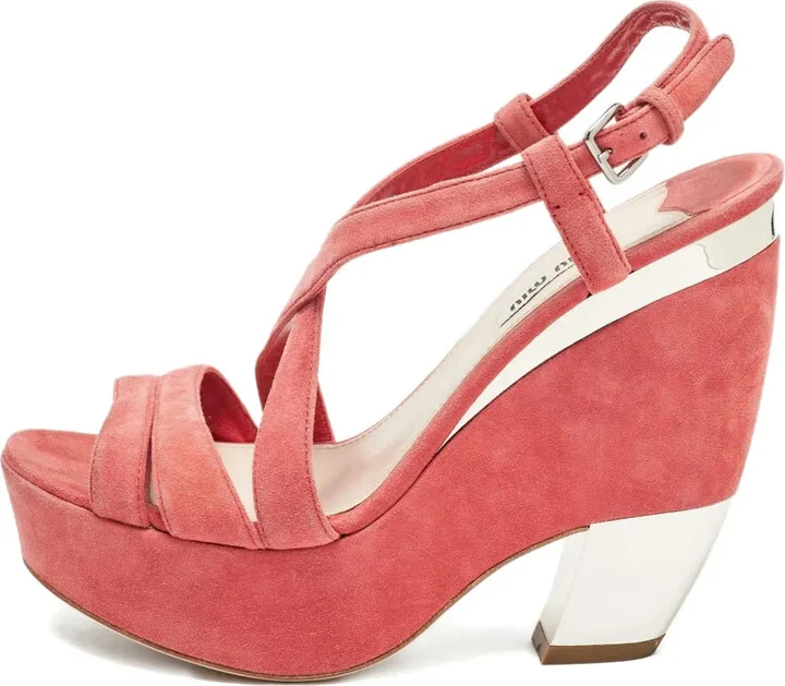 Suede Platform Sandals