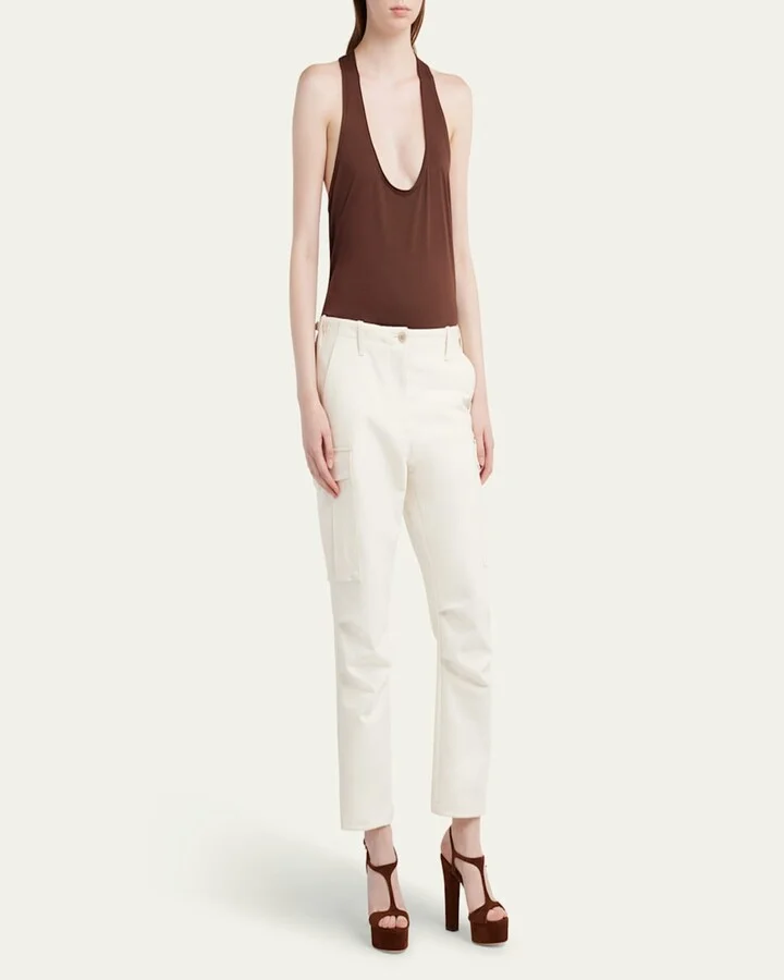 Suede Platform T-Strap Sandals - Image 5