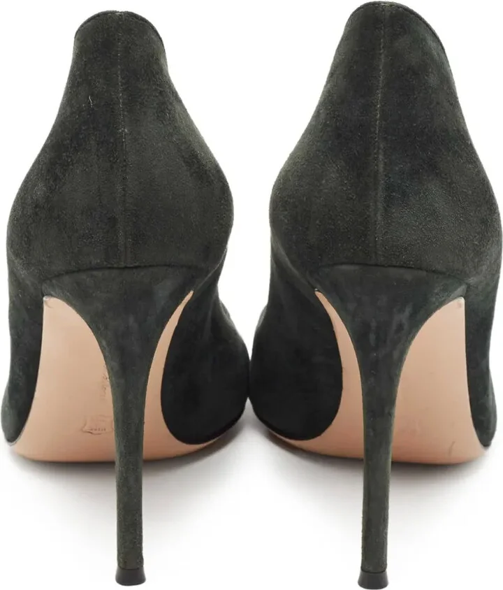 Suede Point-Toe Pumps - Image 3