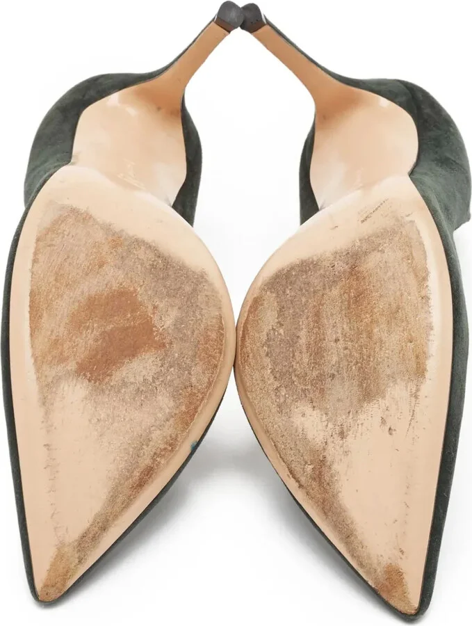 Suede Point-Toe Pumps - Image 4
