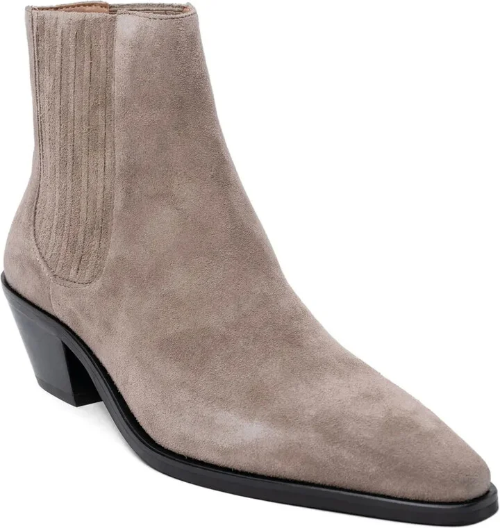 Suede Pointed-Toe Ankle Boots - Image 4