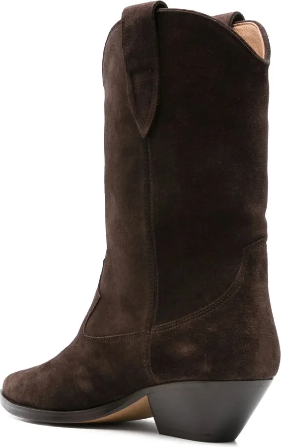 Suede Pointed-Toe Boots - Image 3