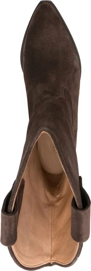 Suede Pointed-Toe Boots - Image 4