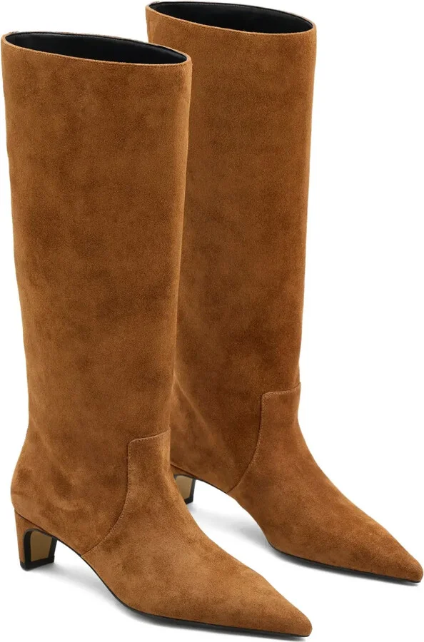 Suede Pointed-Toe Boots - Image 2