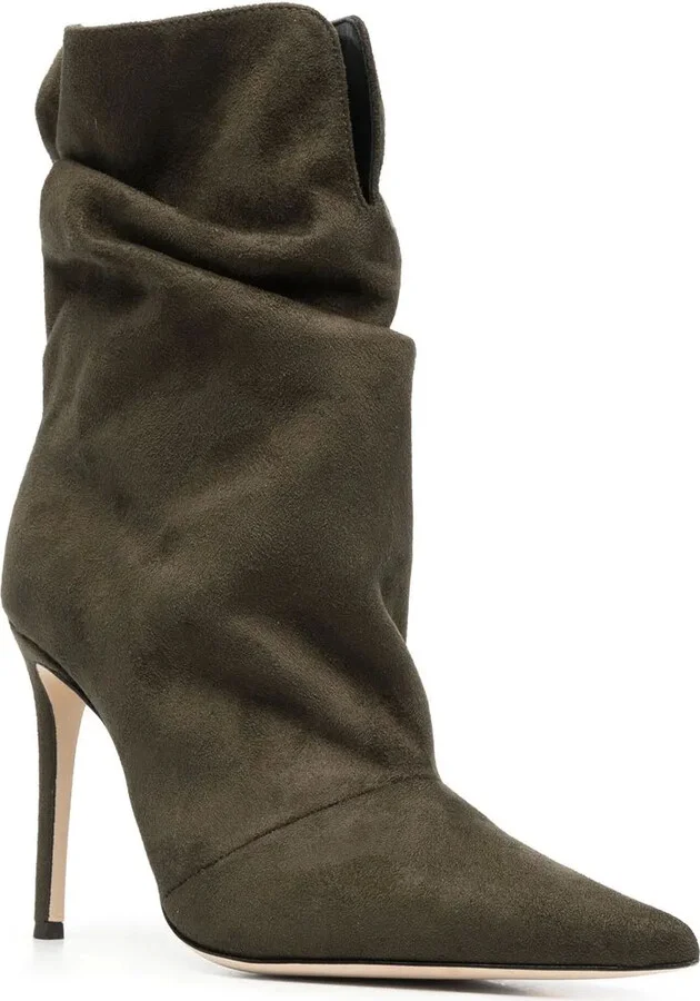 Suede Pointed-Toe Boots - Image 2