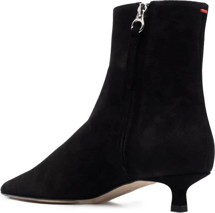 Suede Pointed-Toe Boots - Image 3