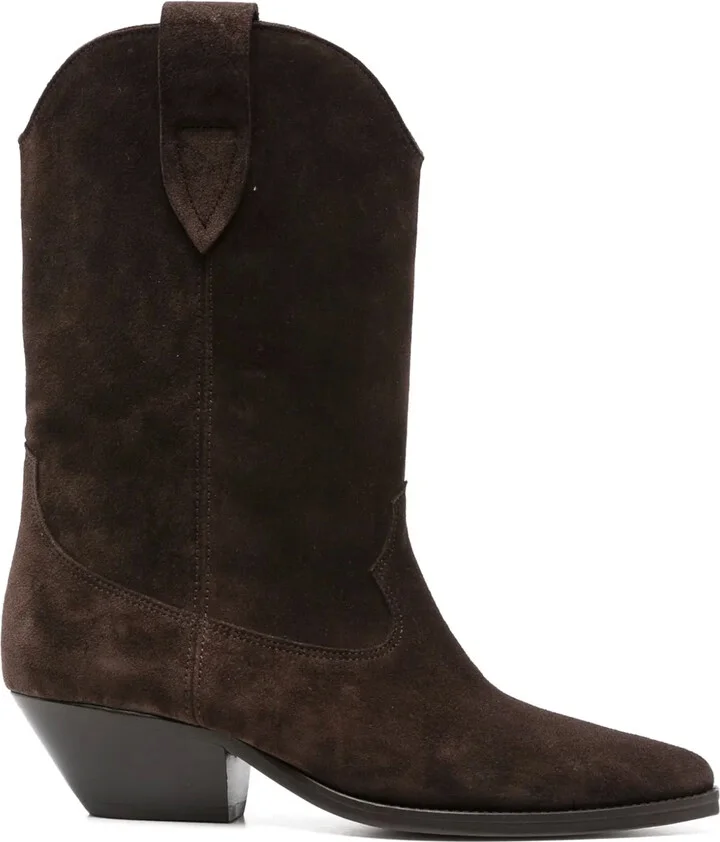 Suede Pointed-Toe Boots