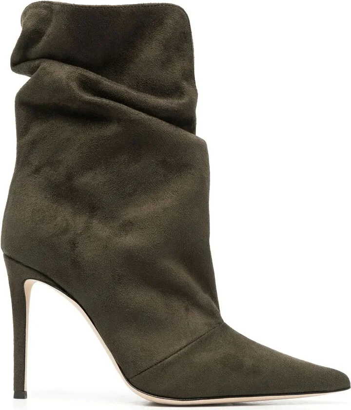 Suede Pointed-Toe Boots