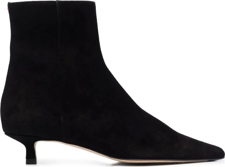 Suede Pointed-Toe Boots