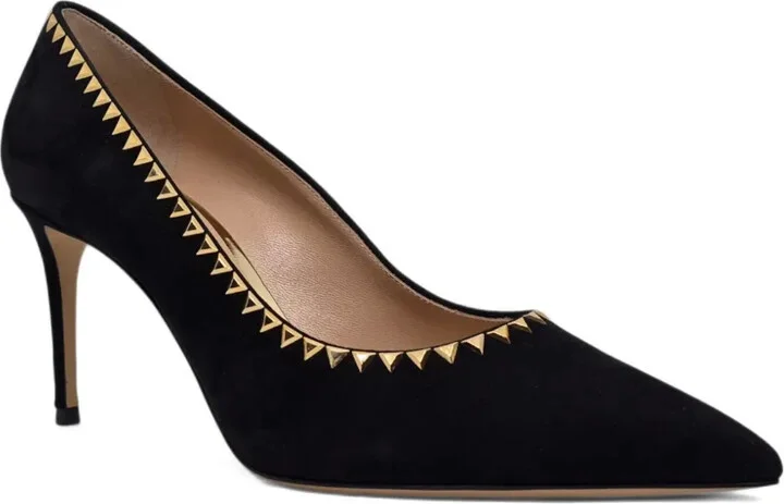 Suede Pointed-Toe Pumps - Image 2