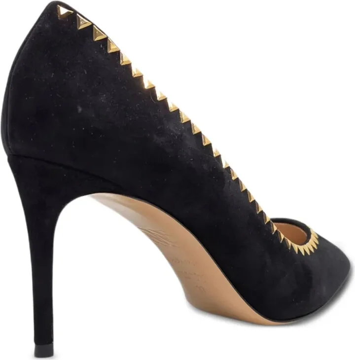 Suede Pointed-Toe Pumps - Image 4