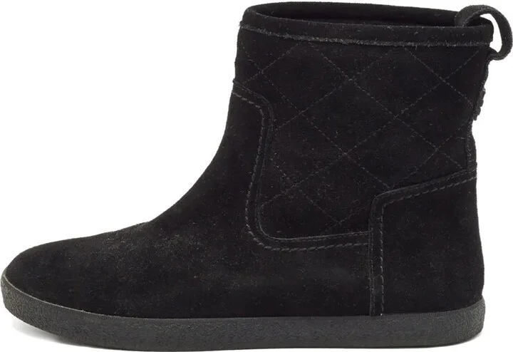 Suede Quilted Boots