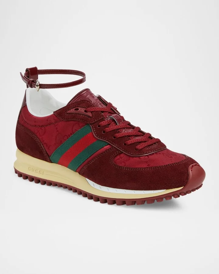 Suede Re-Motion Ankle Strap Sneakers - Image 2