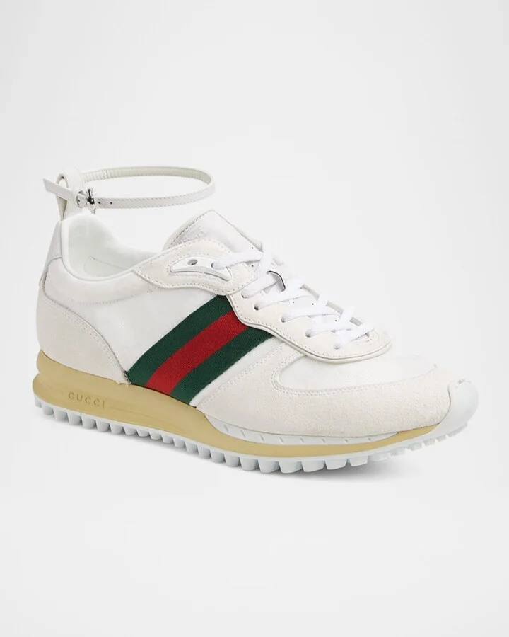 Suede Re-Motion Ankle Strap Sneakers - Image 6