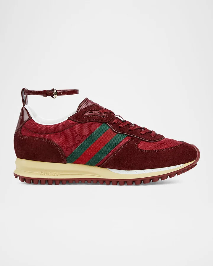 Suede Re-Motion Ankle Strap Sneakers