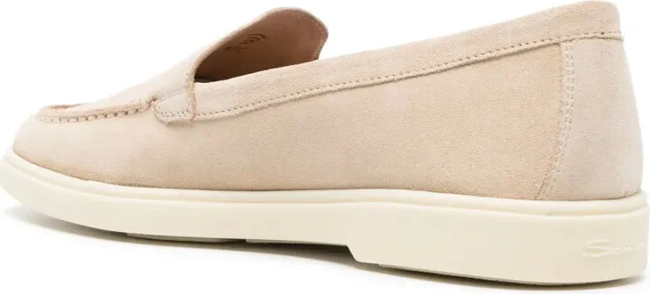 Suede Round-Toe Loafers - Image 3
