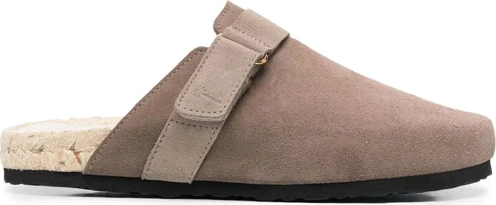Suede Round-Toe Mules