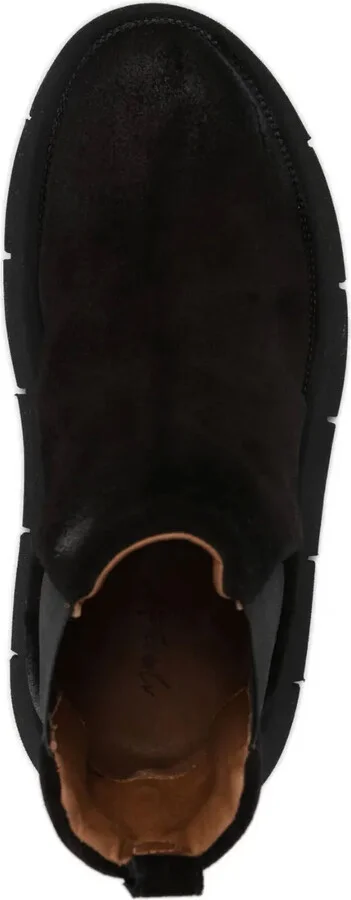 Suede Round-Toe Slip-On Boots - Image 4