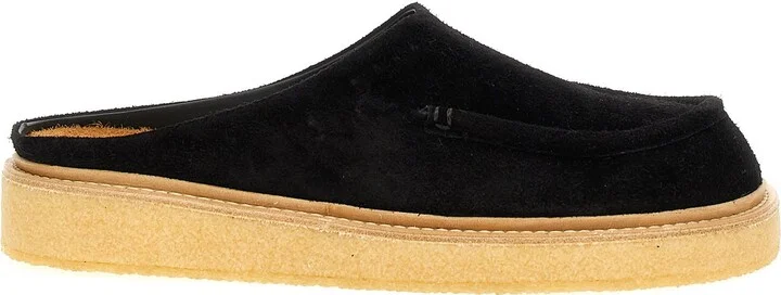 Suede Sabots