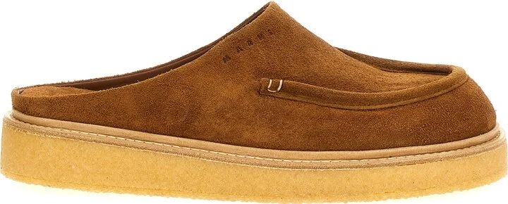 Suede Sabots