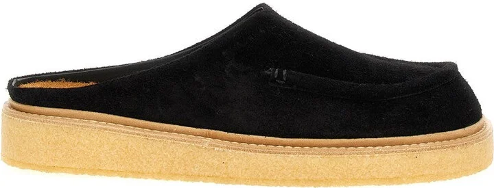 Suede Sabots