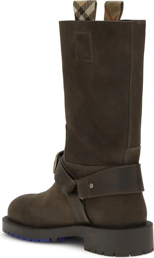 Suede Saddle Ankle Boots - Image 3