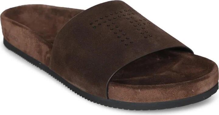 Suede Sandals In Brown - Image 2