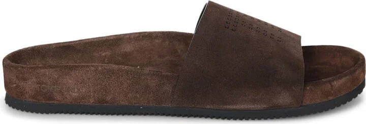 Suede Sandals In Brown