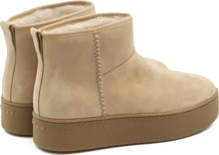 Suede Shearling Boots - Image 4