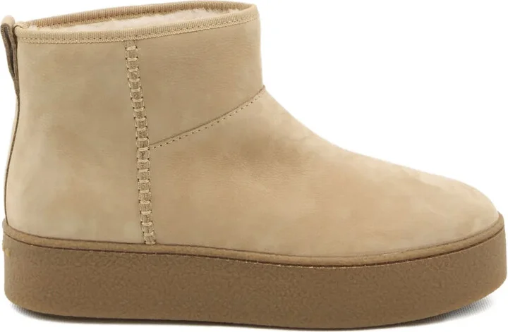Suede Shearling Boots