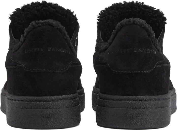 Suede Sheepskin Low-Top Sneakers - Image 2