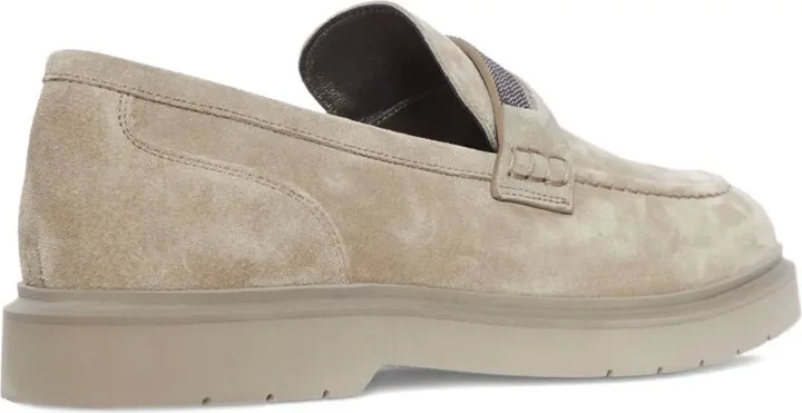 Suede Shiny Monili Loafers - Image 3