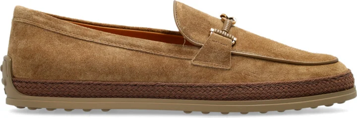 Suede Shoes Type Loafers, , - Beige