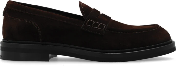Suede Shoes Type Loafers, , - Brown