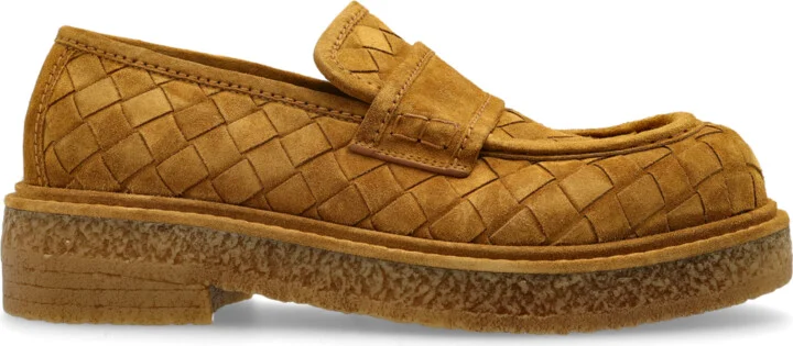 Suede Shoes Type Loafers, , - Brown