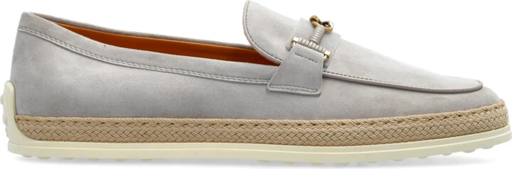 Suede Shoes Type Loafers, , - Grey