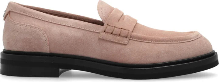 Suede Shoes Type Loafers, , - Pink