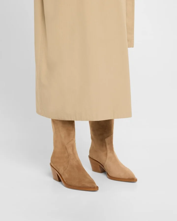 Suede Short Western Boots - Image 2