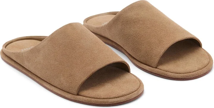 Suede Slide Sandal
