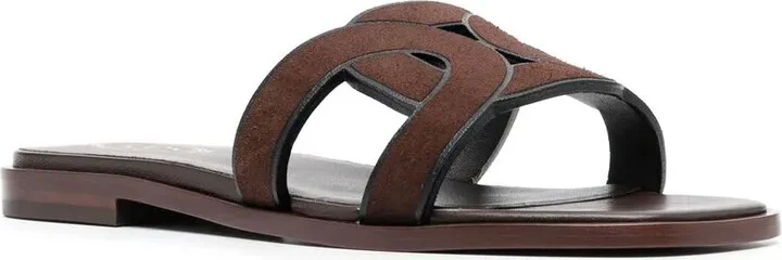 Suede Slide Sandals - Image 2
