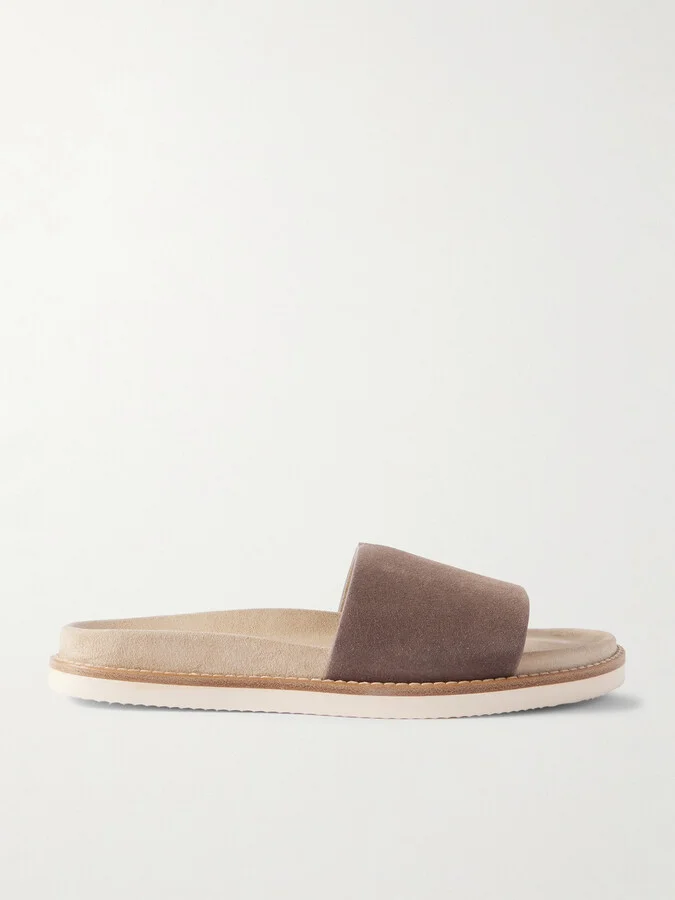 Suede Slides