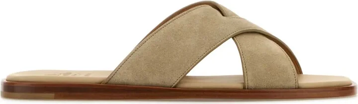 Suede Slides