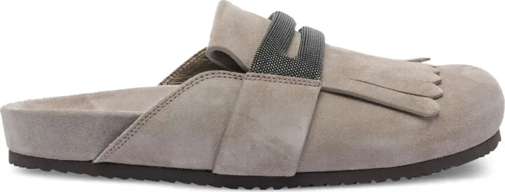 Suede Slides