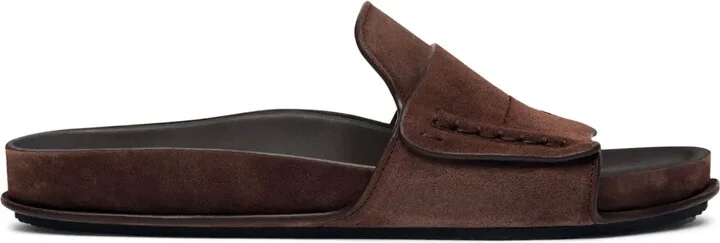 Suede Slides