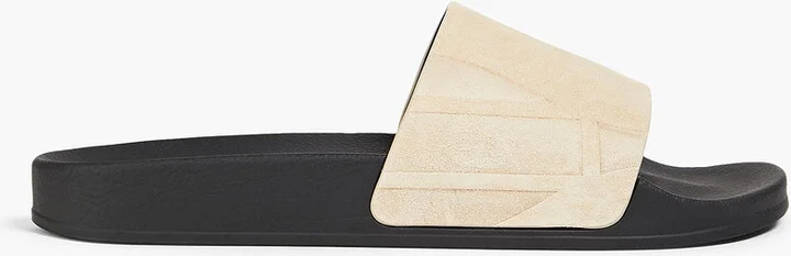 Suede slides