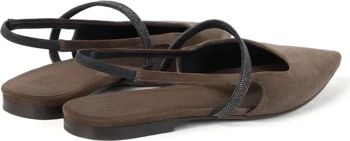 Suede Sling-Back Ballerinas - Image 4