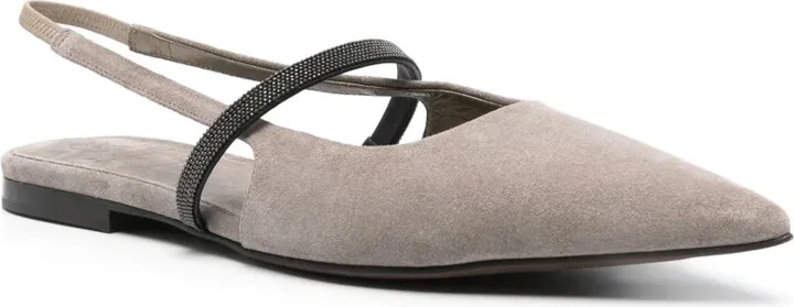Suede Slingback Ballerinas - Image 2