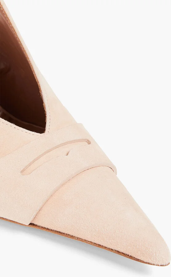 Suede slingback pumps - Image 4