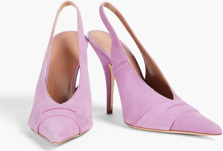 Suede slingback pumps - Image 5