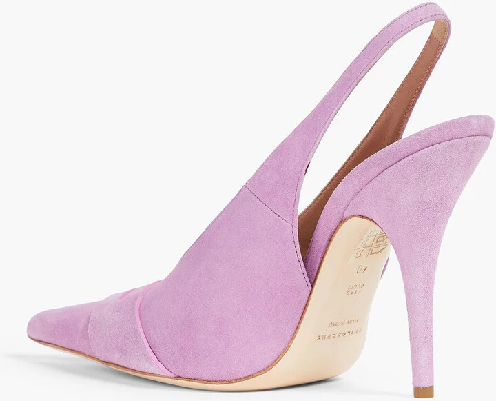 Suede slingback pumps - Image 6